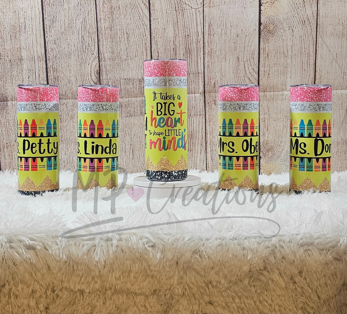Personalized Teacher Pencil - It Takes A Big Heart To Shape Little Minds