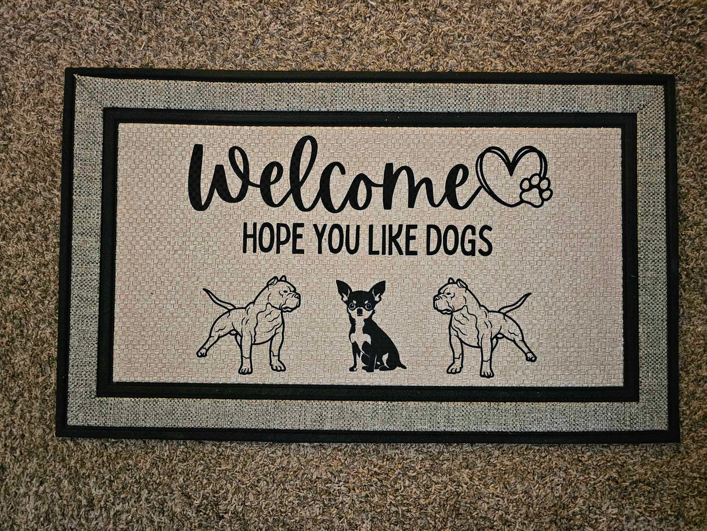 Welcome - Hope you like dogs doormat