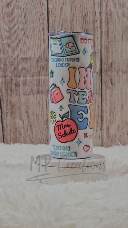 Personalized In My Teacher Era Tumbler
